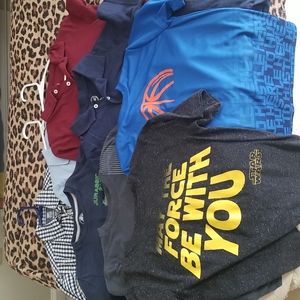 Boys Short Sleeve Shirt Bundle. 8 Shirts. Size 10/12